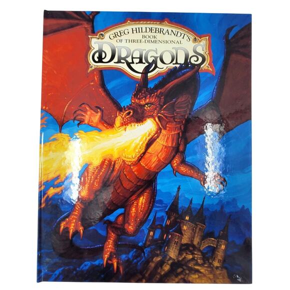 Fantasy Pop Up Dragons Book 1994 by Greg Hildebrandt Vintage Collectible 2-3 - Picture 1 of 9